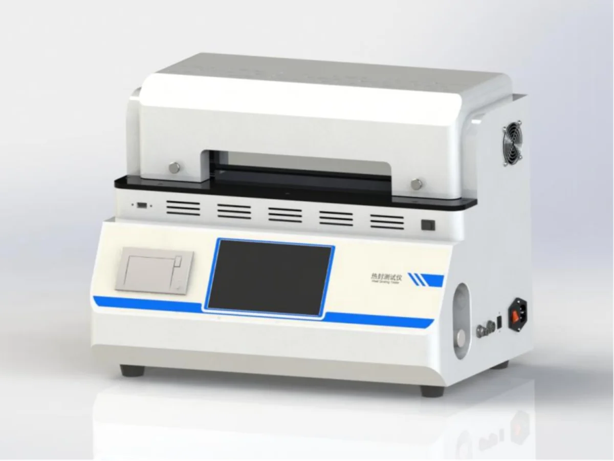 STH-3A touchscreen heat seal tester with automatic sealing pressure and built-in printer